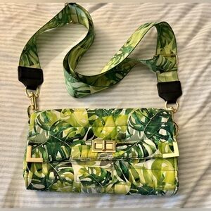 Think Royln “life on the fly” cross body puffer purse